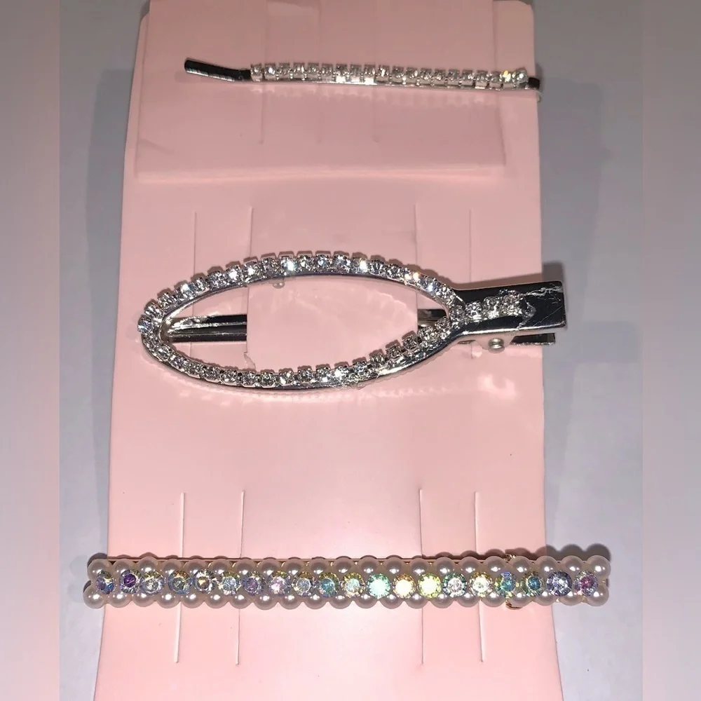 N/A rhinestone hair
